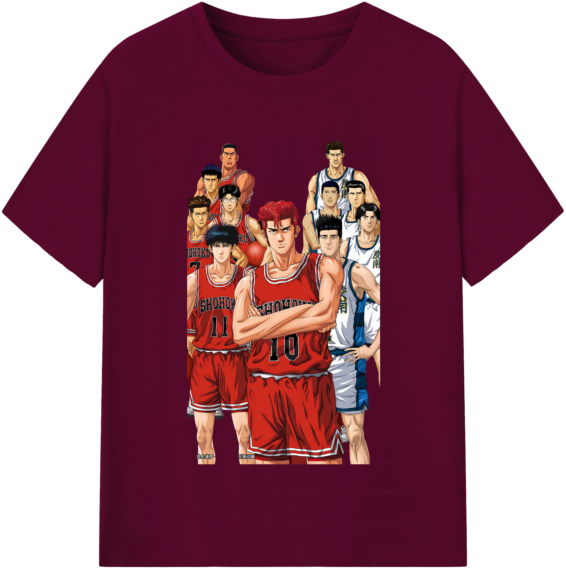 （画像用） SLAM DUNK／スラムダンク レディースカジュアルプリントTシャツ（綿100％）